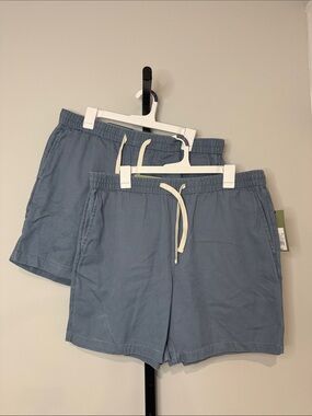 Goodfellow & Co. Men’s Vintage Pull-On Shorts Blue Size L Large New NWT
